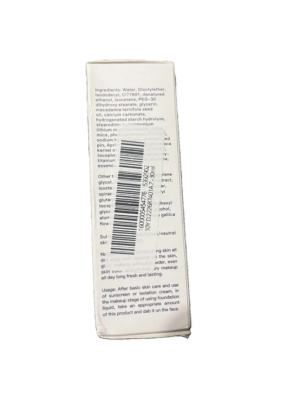 Vima Magic Skin Changing Foundation SPF30 — White
